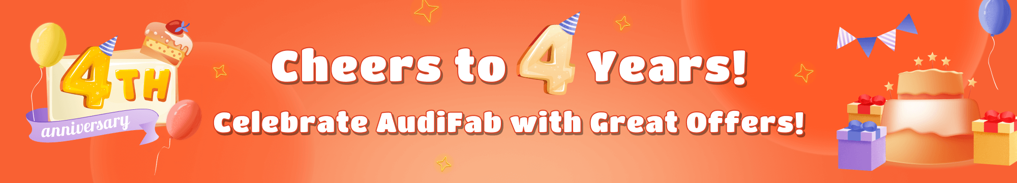 audifab 4th anniversary sale