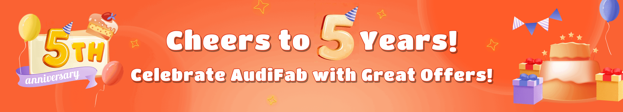 audifab 5th anniversary sale