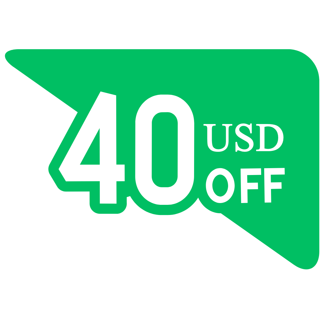 40 dollars off