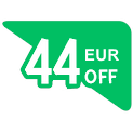 44 EUR off