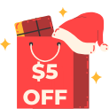 christmas 5usd off