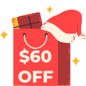 christmas 60usd off